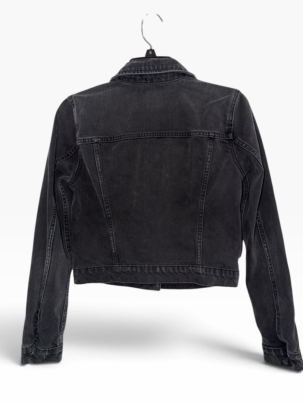 Joe's Jeans Black Washed the Cropped Denim Jacket size XS - Picture 5 of 9